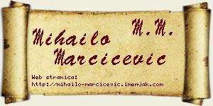 Mihailo Marčićević vizit kartica